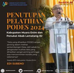 Penutupan Pelatihan PODES 2024