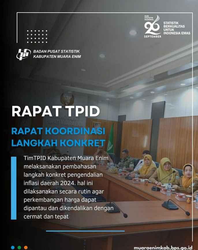 RAPAT TPID PEMERINTAH DAERAH KABUPATEN MUARA ENIM