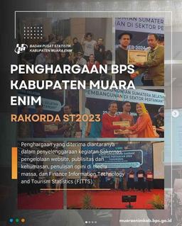 [PENGHARGAAN BPS KABUPATEN MUARA ENIM - RAKORDA ST2023]